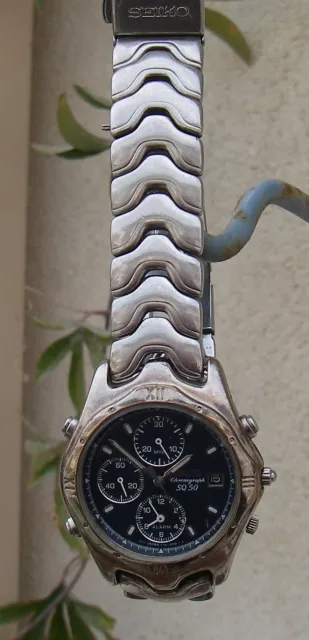 Montre chronographe SEIKO vintage voir descriptif