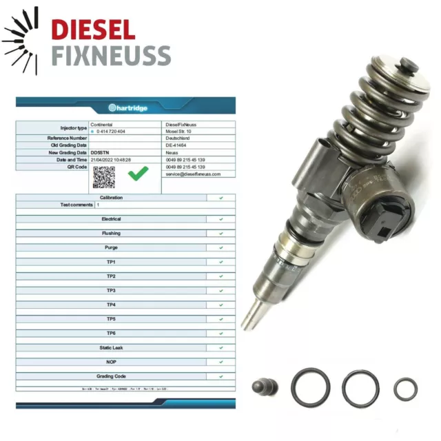 Injecteur Diesel VW 03G130073G 0414720404 Audi Seat TDI  2,0 140 CH 0986441516