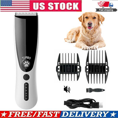 Pet Dog Cat Grooming Set Rechargeable Cordless Electric Hair Clipper Trimmer Kit
