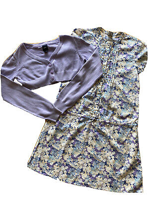Gap Girls dress and cardigan set size L age 10-11 EUC