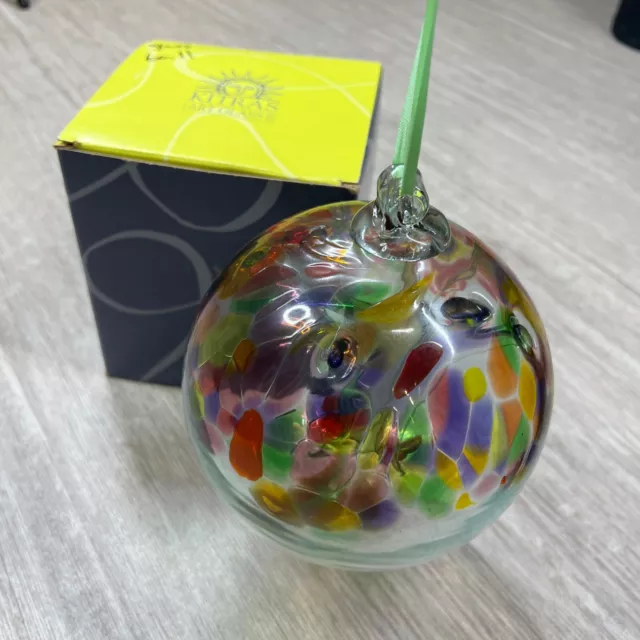 Kitras Tree of Friendship Enchantment Ornament Hand Blown Art Glass 5.5”