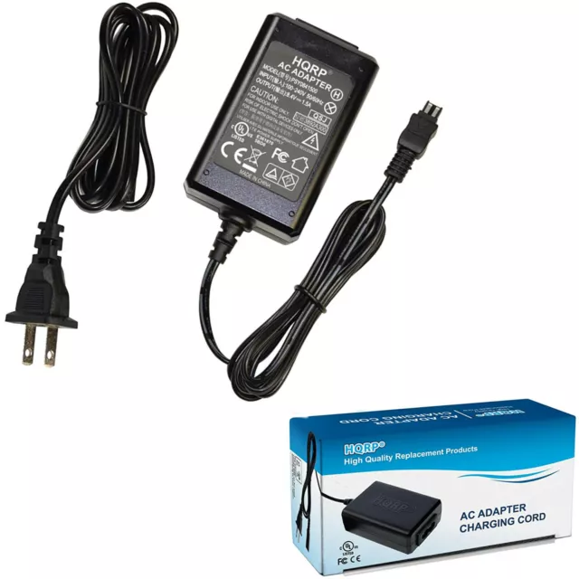 HQRP AC Adapter Charger for Sony HandyCam DCR-SR88 DCR-SX40 DCR-SX43 DCR-SX44