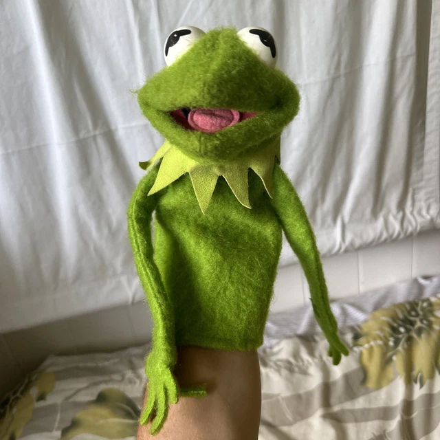 VINTAGE 1978 MUPPETS Kermit The Frog Hand Puppet 860 fisher Price Jim