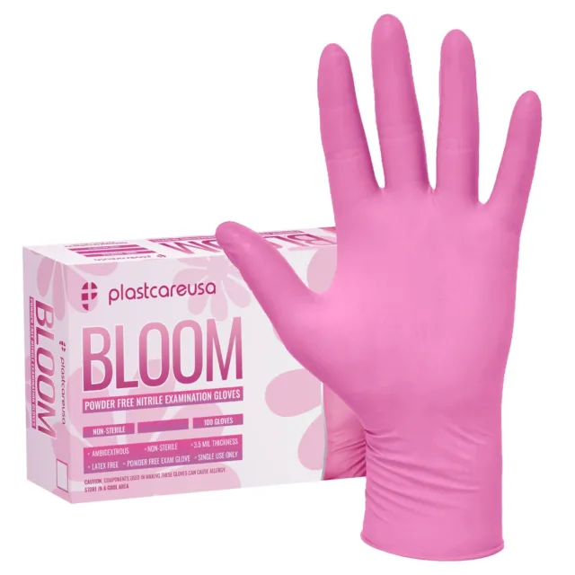 1000 Small Nitrile Exam Disposable Pink Gloves, Latex & Powder Free, Medical