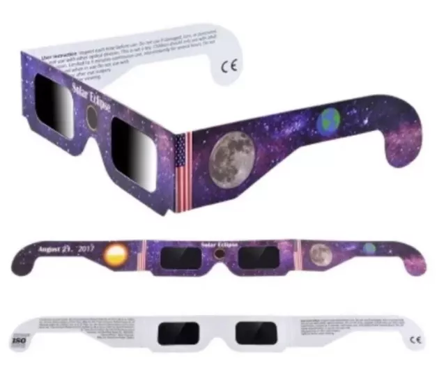 SOLAR ECLIPSE VIEWING Glasses 2024 ISO & CE CERTIFIED 100 PACK BULK 29