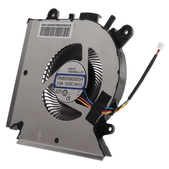 Ventilateur Refroidissement Processeur Pour Dell XPS 13 9370/9380 - Pièce Remplacement 4 Broches, ND55C19