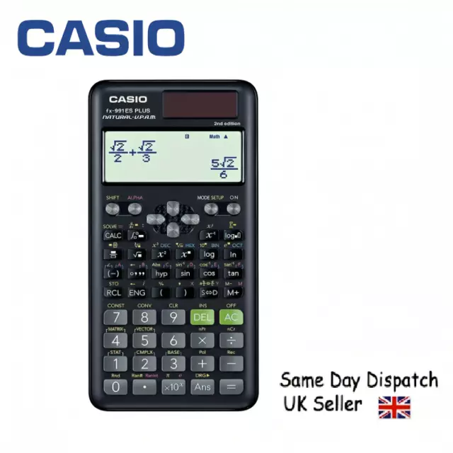 CASIO FX991ES Advanced Scientific Calculator 552 FUNCTIONS ClassWiz features UK