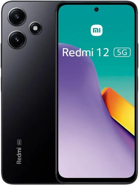 XIAOMI REDMI 12 5G - 128GB - Black (Unlocked) (Dual SIM) - Very