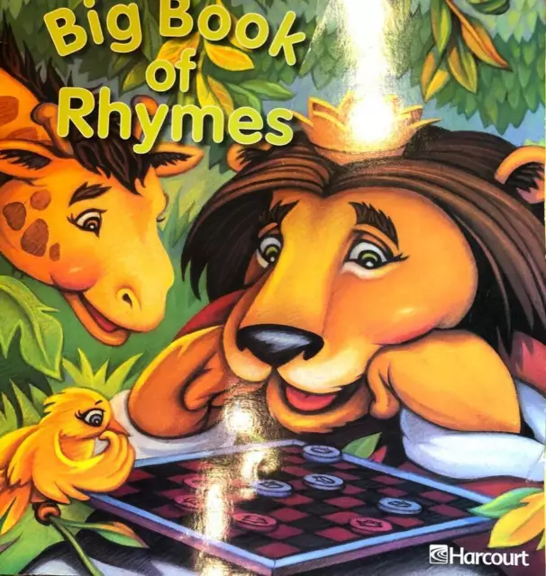 Harcourt Trophies 1st Grade Big Book of Rhymes Poems Shared Easel Oversized Read