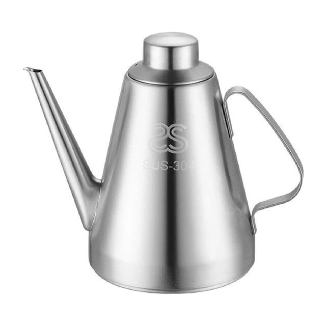 Contenedor de aceite acero inoxidable dispensador de aceite cocina dispensador botella