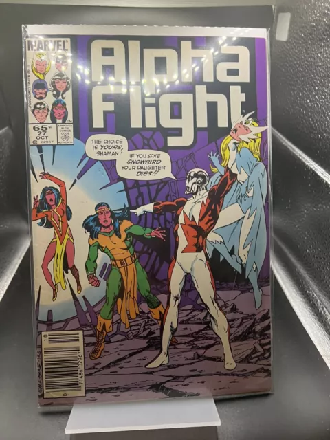 Alpha Flight #27 (Oct 1985 Marvel Comics) Byrne writing and art; Omega