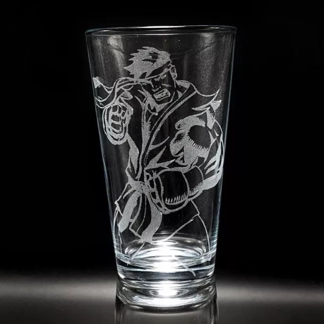 STREET FIGHTER Engraved Beer Pint Glass | Great Classic Video Gamer Gift Idea!