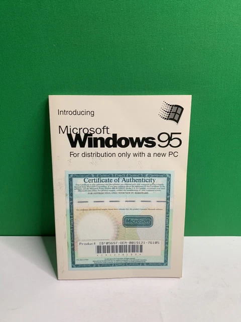 Introducing Microsoft Windows 95 For The Microsoft Windows 95 Operating System