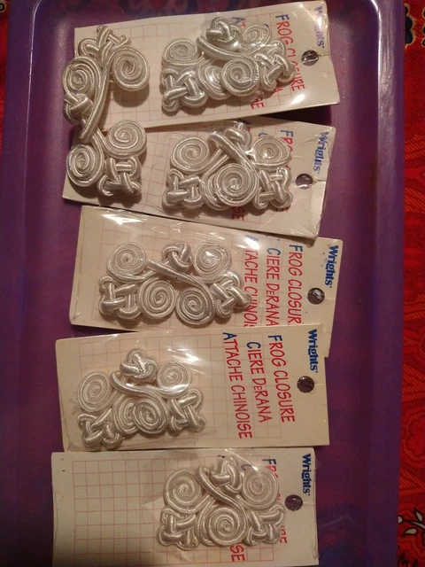 NUEVO Lote de 6 Wright Blanco 3060 Rayon Closures de Colección EE. UU.