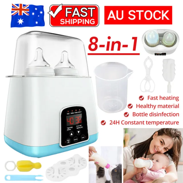 8 in 1 Electric Baby Bottle Milk Warmer Steam Sterilizer Heater Machine W/ Timer