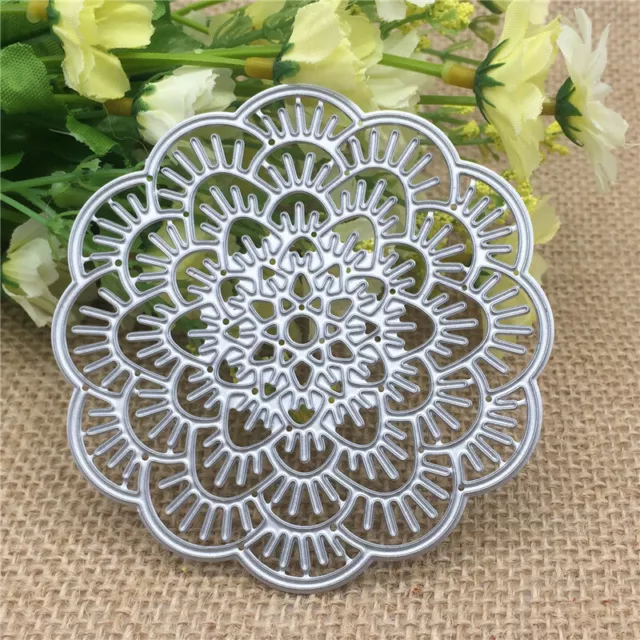 Flower Doily Metall Stencil Cutting Dies Scrapbooking Stanzschablone Album Karte 2