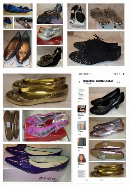 WOMENS Shoes 300 Pairs Clarks M&S Next QUIZ Dune New Look H&M Etc. BNWT/IB