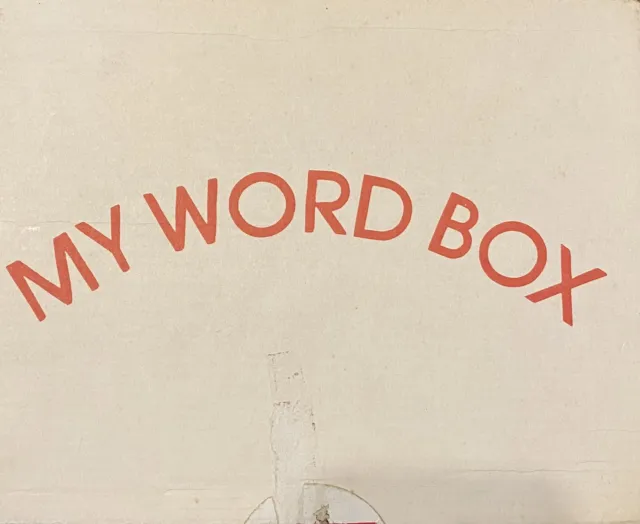 Vintage Flash Cards My Word Box The Child's World, Inc. Great Fun A to Z Words