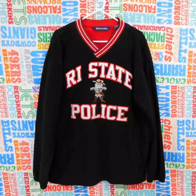 Holloway Rhode Island State Police Pullover Fleece Sweatshirt Size L RI Mountie