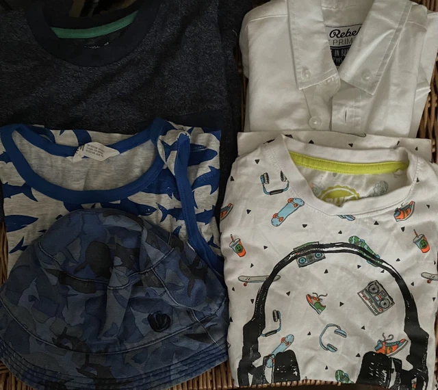 Boys Summer Clothes bundle age 6-7 - 5 Items - Gap, Blue Zoo, Fat Face, H&M