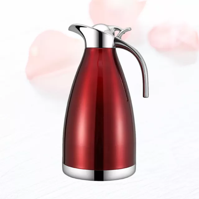 1,5L Thermoskanne Isolierkanne Thermosflasche Thermos Kaffee Kanne Edelstahl 2