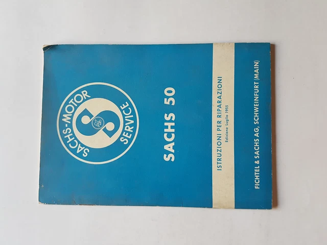 Sachs 50 1955 manuale officina italiano originale workshop manual