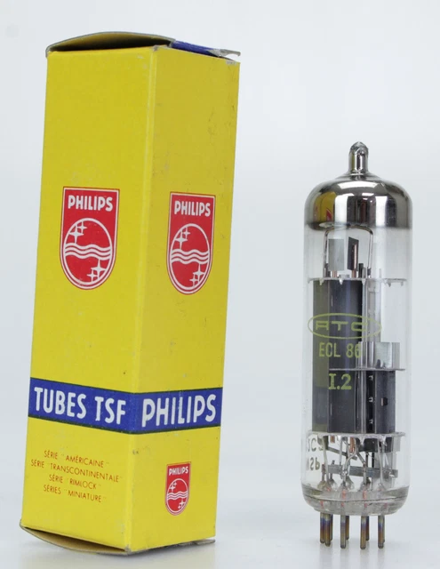 PHILIPS   Tube électronique ECL 86  (Réf#N-337)