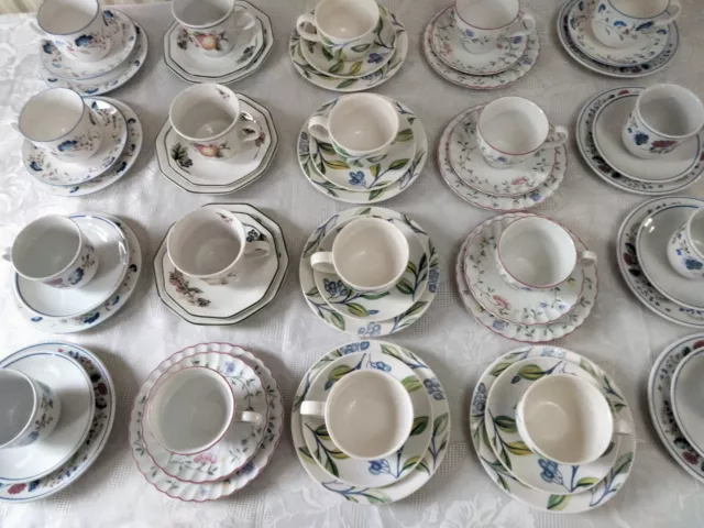 20 x Retro Cups/Saucers/T Plates Trios Various Makes Cafes/Weddings/Parties/Prop 3