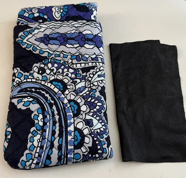 Well Made Vera Bradley Night Paisley Print Eyeglass Holder Lens Wipe Included