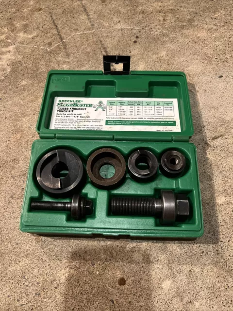 GREENLEE SLUG-BUSTER KNOCKOUT PUNCH SET 7235BB. Very Very Lightly Used