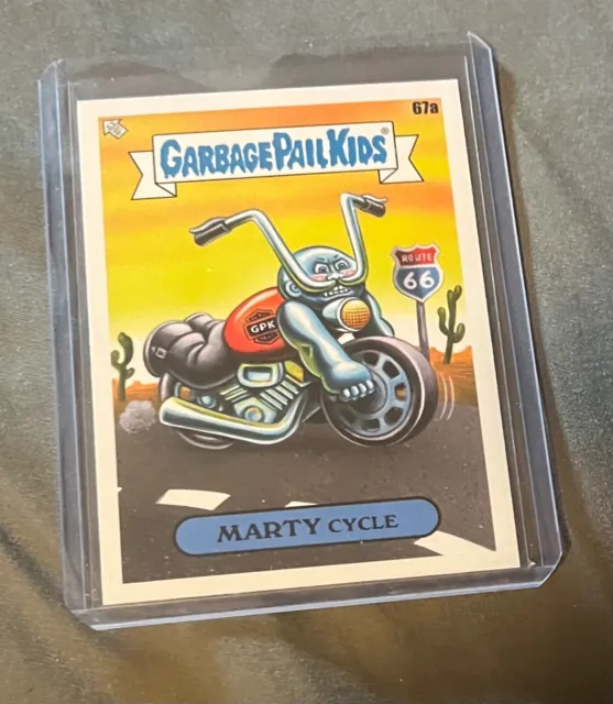 2021 Topps Garbage Pail Kids Go On Vacation Marty Cycle 67a GPK sticker