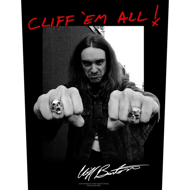 Metallica Cliff Em All Jacket Back Patch Official Metal Band Burton Merch