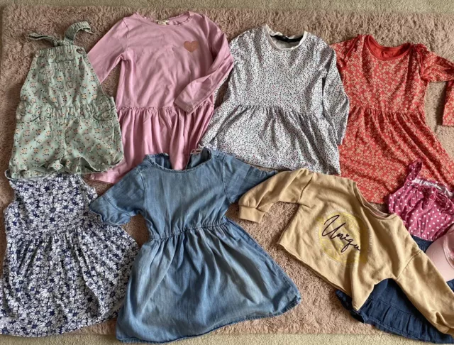 girls clothes bundle 4-5 years Summer, Autumn Hulabaloo, H&M, George X9 Items