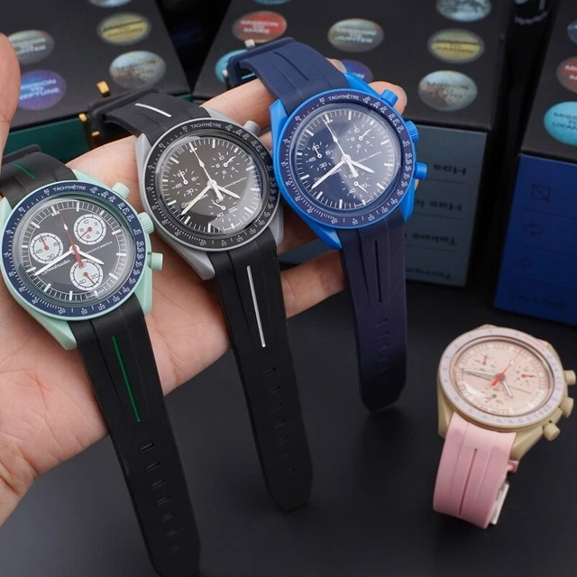 BRACELET CAOUTCHOUC MONTRE MoonSwatch Omega Swatch EUR 29,99 PicClick FR