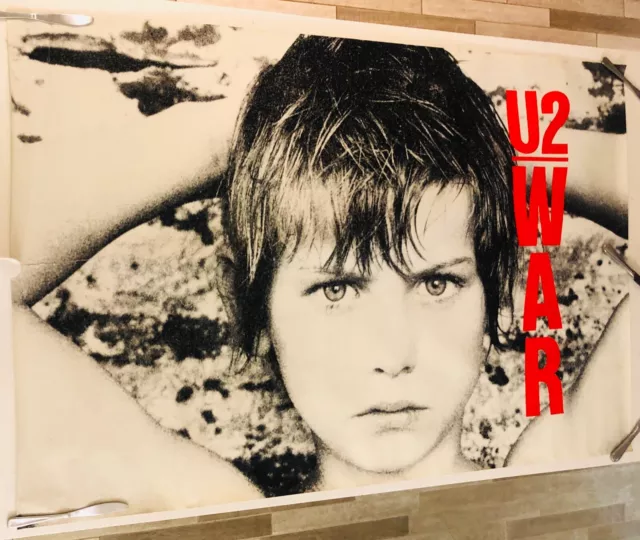 U2 "War" UK Promo Subway Poster 1984 Island Records  39"x59"