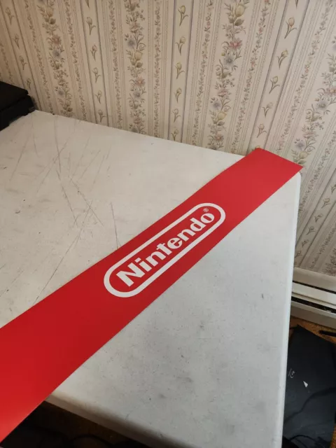 Nintendo Logo Retail Store Display Dealer Promo Banner Poster Walmart 2023