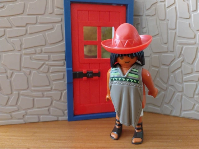 Playmobil B8130 Western - Âne Avec 2 Paniers Marron - Figurine Collection Western