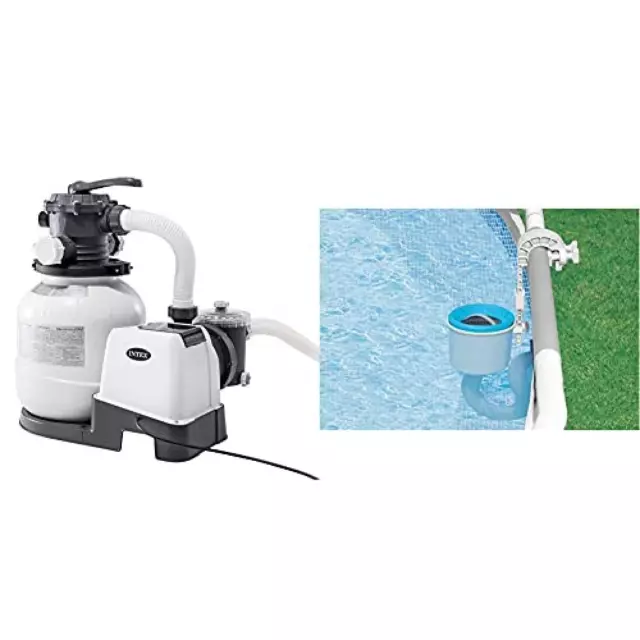 (TG. 7.900 l/h) Intex 26646 Pompa a Sabbia - Flusso Acqua: 7.900 l/h, Flusso Sis