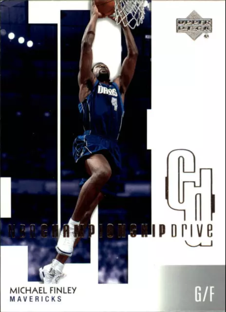 2002-03 Upper Deck Championship Drive Mavericks Basketball Card #16 Finley