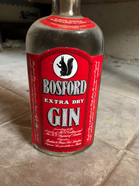 BOSFORD EXTRA DRY GIN - Bottiglia 750 ml - 40% - (primi anni '80) 2