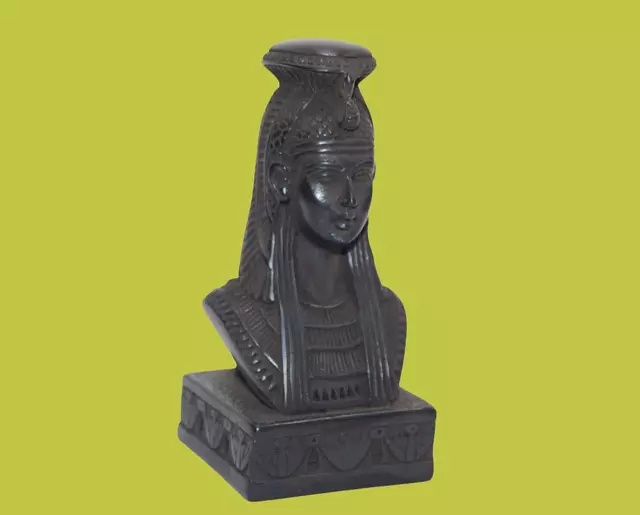 SELTENE ALTE ÄGYPTISCHE ANTIKE GROSSE Königin Cleopatra Head Statue ÄGYPTEN...