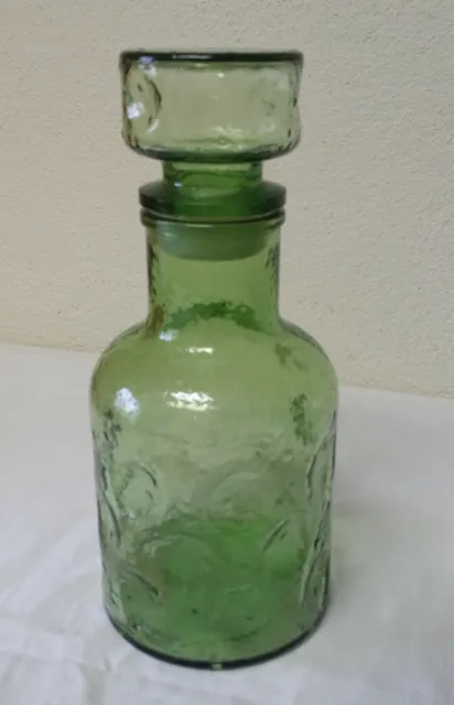 Ancienne Carafe en verre avec son bouchon 1 litre