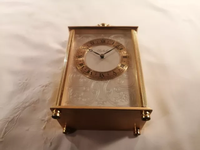 Reloj de carro suizo vintage de latón pesado IMHOF 8 días - reparaciones restauración
