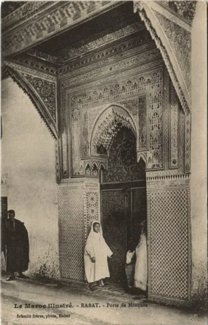 CPA AK MAROC RABAT Porte de Mosquée (31438)