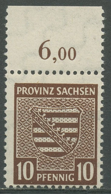 SBZ Provinz Sachsen 1945 78 X b y OR postfrisch geprüft fluoresz. Gummierung