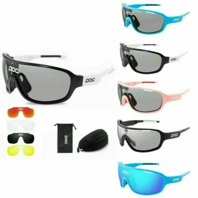 New 5 Pieces POC Sunglasses Polarized Cycling Glasses Sports Glasses Glasses UK