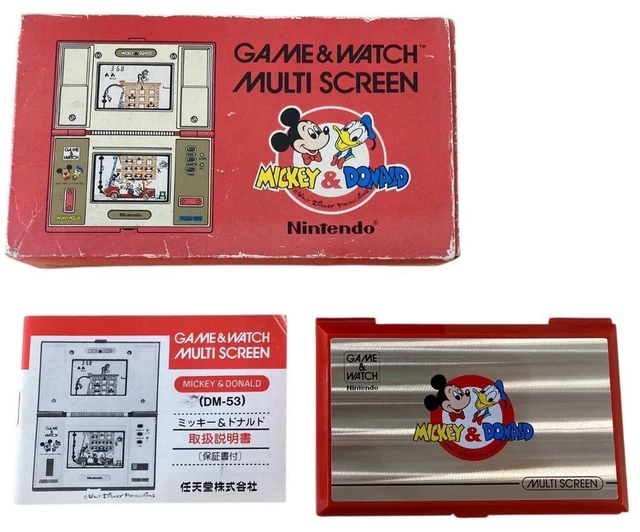 任天堂のGame&Watch マルチスクリーン ミッキー&ドナルド テレビゲーム