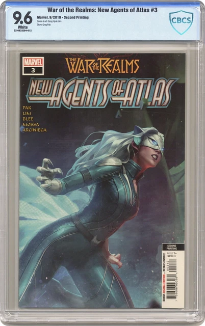 War of the Realms New Agents of Atlas #3C Lim Variant 2nd Printing CBCS 9.6 2019