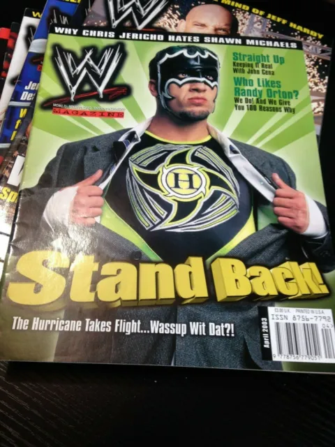 WWF WWE Magazine APRIL 2003 The Hurricane + Poster