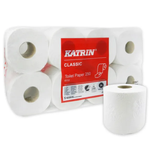 Toilettenpapier KATRIN Classic Toilet 250 Eco 3-lagig 250 Blatt